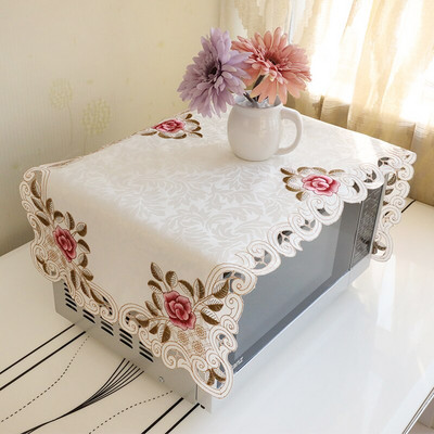 Čipkovaný dutý kvetinový dizajn Kryt na mikrovlnnú rúru, digestor, olejový kryt, bytové dekorácie, kuchynské doplnky, potreby ZH378