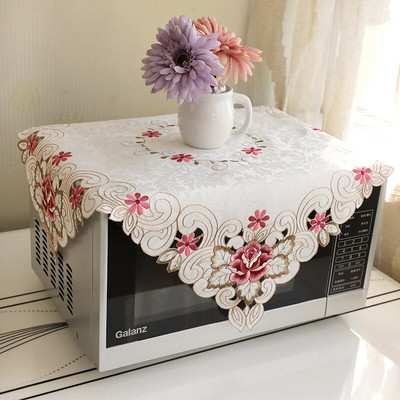 Čipkovaný dutý kvetinový dizajn Kryt na mikrovlnnú rúru, digestor, olejový kryt, bytové dekorácie, kuchynské doplnky, potreby ZH378