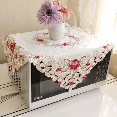 Čipkovaný dutý kvetinový dizajn Kryt na mikrovlnnú rúru, digestor, olejový kryt, bytové dekorácie, kuchynské doplnky, potreby ZH378