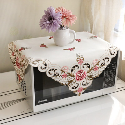 Čipkovaný dutý kvetinový dizajn Kryt na mikrovlnnú rúru, digestor, olejový kryt, bytové dekorácie, kuchynské doplnky, potreby ZH378