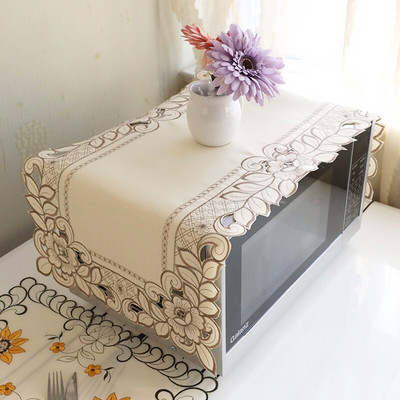 Čipkovaný dutý kvetinový dizajn Kryt na mikrovlnnú rúru, digestor, olejový kryt, bytové dekorácie, kuchynské doplnky, potreby ZH378