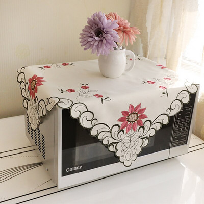 Čipkovaný dutý kvetinový dizajn Kryt na mikrovlnnú rúru, digestor, olejový kryt, bytové dekorácie, kuchynské doplnky, potreby ZH378