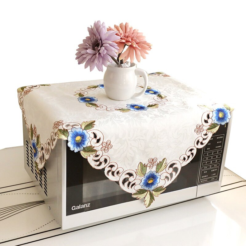 Čipkovaný dutý kvetinový dizajn Kryt na mikrovlnnú rúru, digestor, olejový kryt, bytové dekorácie, kuchynské doplnky, potreby ZH378