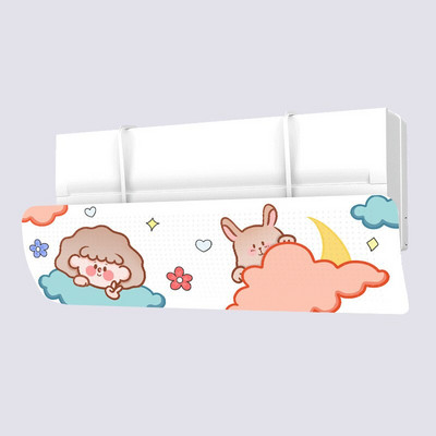 Univerzálny deflektor na klimatizáciu s karikatúrou, proti priamemu fúkaniu čelného skla, nastaviteľný kryt klimatizácie v lete