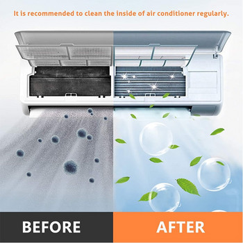 Επιτοίχιο κάλυμμα καθαρισμού κλιματιστικού με έξοδο αποστράγγισης και κάλυμμα πλύσης βούρτσας κατά της σκόνης Εξαρτήματα κλιματιστικού Εργαλείο καθαρισμού