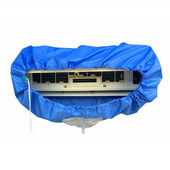 Čistenie klimatizácie, umývanie krytu klimatizácie, nástenný ochranný kryt proti prachu, čistiaci nástroj, uťahovanie krytu proti prachu na stoličku