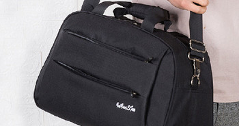 Ανδρική υφασμάτινη τσάντα casual με μακρύ ρυθμιζόμενο χερούλι