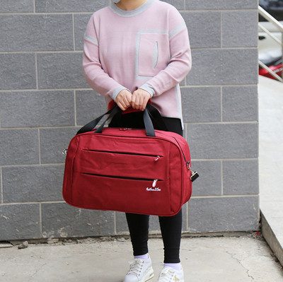 Geantă casual pentru bărbați din material textil cu mâner lung reglabil