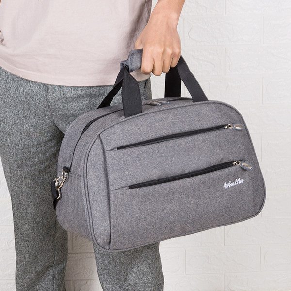 Geantă casual pentru bărbați din material textil cu mâner lung reglabil