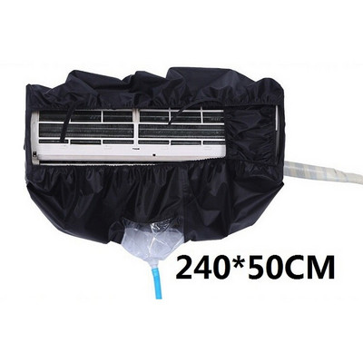 1-1,5P/2P-3P Čistiaci kryt na klimatizáciu Vodotesný PU čistiaci kryt na prach a umývanie Čistiaci ochranný kryt Čierny DIY Domáce náradie