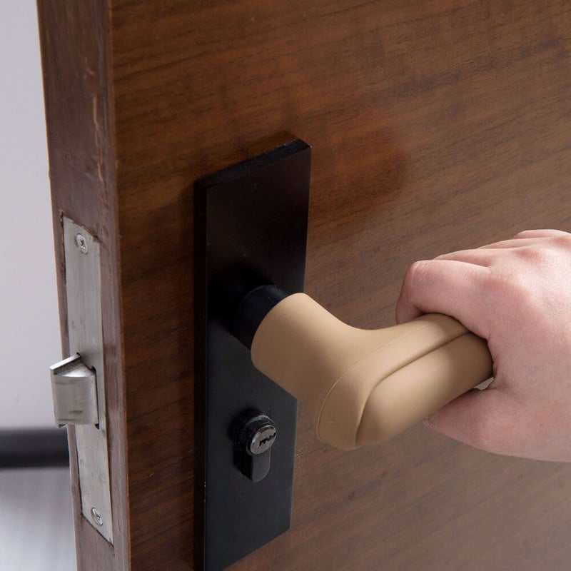 Silikoninis saugos durų rankenos apsauginis dangtelis kūdikių durų rankenos buferio dangtelis vaiko buferio dangtelis namų apsaugos įrankio apdaila