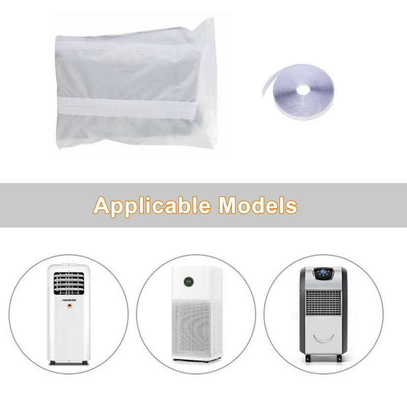 Prijenosna brtva za prozore klima uređaja Komplet za brtvljenje prozora Univerzalna brtva za prozore s patentnim zatvaračem i ljepljivim zatvaračem Brtva za prozore za klima uređaj