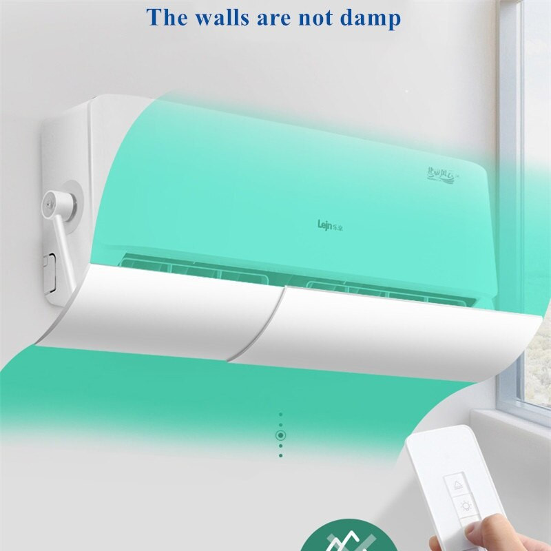 Deflektor klimatizácie, vetruodolný, zasúvací, proti priamemu fúkaniu, studenému vzduchu, detský štít do klimatizácie (dutý, vodotesný)