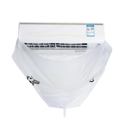 Capac de curățare a aparatului de aer condiționat rezistent la apă cu conductă de apă Aer condiționat sub 1.5P Pungă de curățare cu protecție împotriva prafului