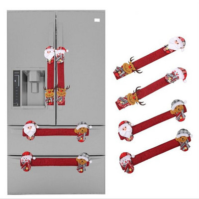 2/4 τεμ. Gloden Snowflake Χριστουγεννιάτικο κάλυμμα λαβής πόρτας ψυγείου Χριστουγεννιάτικη διακόσμηση 2022 Κάλυμμα πόμολο πόρτας Αξεσουάρ εργαλείων σπιτιού
