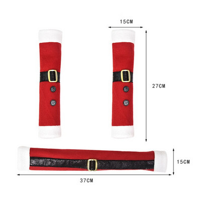 2/4 τεμ. Gloden Snowflake Χριστουγεννιάτικο κάλυμμα λαβής πόρτας ψυγείου Χριστουγεννιάτικη διακόσμηση 2022 Κάλυμμα πόμολο πόρτας Αξεσουάρ εργαλείων σπιτιού