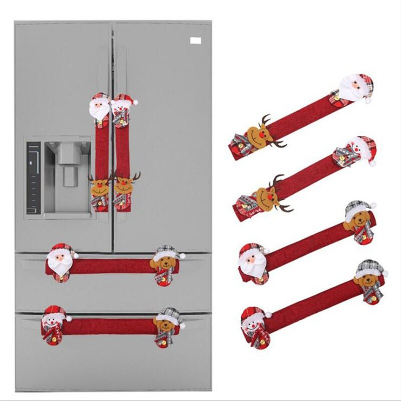 2/4 τεμ. Gloden Snowflake Χριστουγεννιάτικο κάλυμμα λαβής πόρτας ψυγείου Χριστουγεννιάτικη διακόσμηση 2022 Κάλυμμα πόμολο πόρτας Αξεσουάρ εργαλείων σπιτιού