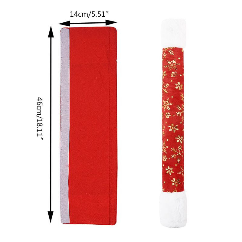 4 τμχ/σετ Gloden Snowflake Χριστουγεννιάτικο κάλυμμα λαβής πόρτας ψυγείου Φούρνος μικροκυμάτων Χριστουγεννιάτικα δώρα για οικιακή κουζίνα