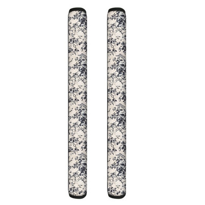 TOADDMOS Vintage kvetinový dizajn kuchynských spotrebičov Dekoračné kryty rukovätí 2 ks Sada pre chladničku, rúru, umývačku riadu