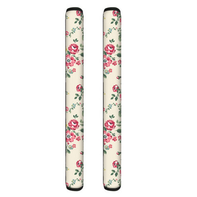 TOADDMOS Vintage kvetinový dizajn kuchynských spotrebičov Dekoračné kryty rukovätí 2 ks Sada pre chladničku, rúru, umývačku riadu