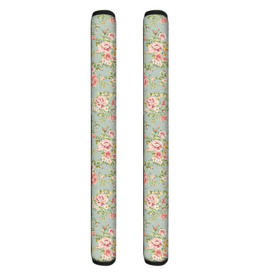 TOADDMOS Vintage kvetinový dizajn kuchynských spotrebičov Dekoračné kryty rukovätí 2 ks Sada pre chladničku, rúru, umývačku riadu