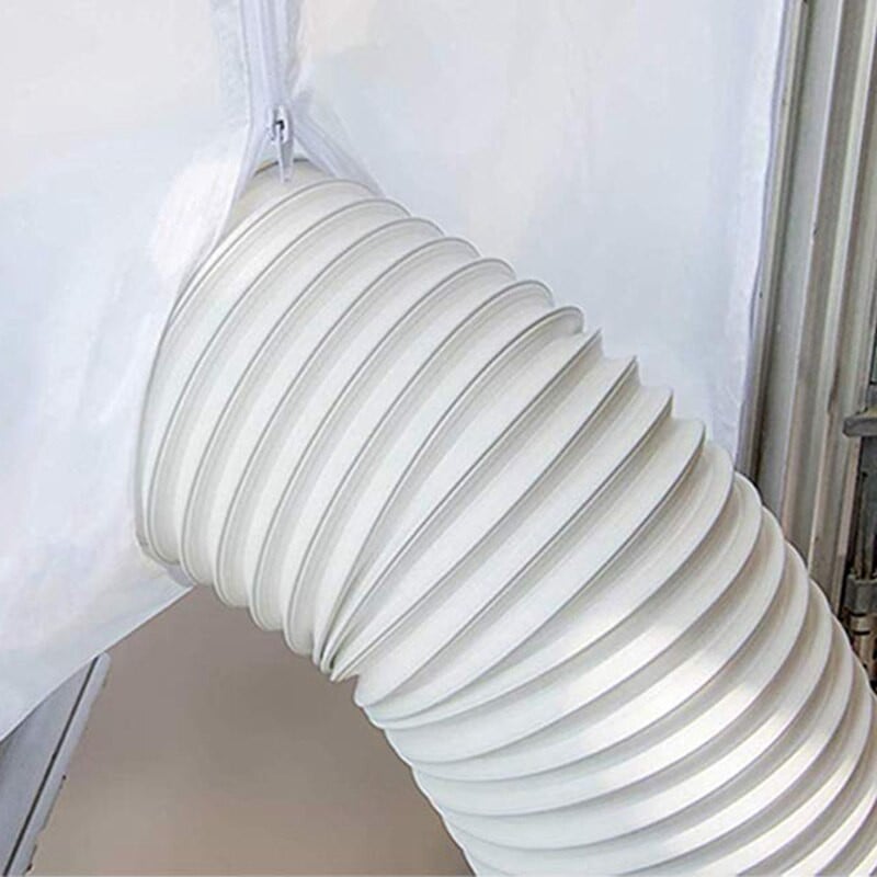 Etanșare nouă pentru fereastră AirLock pentru aer condiționat portabil, 400 cm garnitură flexibilă de etanșare din pânză pentru fereastră cu fermoar și adeziv