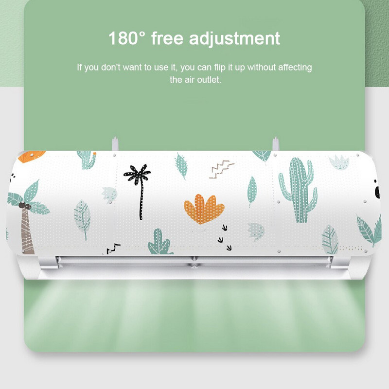 Kryt čelného skla klimatizácie, závesný kryt, zásuvka, domácnosť, nastaviteľný uhol, deflektor proti priamemu fúkaniu vetra