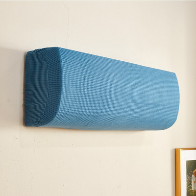 Kryt na klimatizáciu z polárneho fleecu, elastický, proti prachu, nástenný chránič, ľahko čistiteľný kryt, ochranný kryt pre domácu dekoráciu