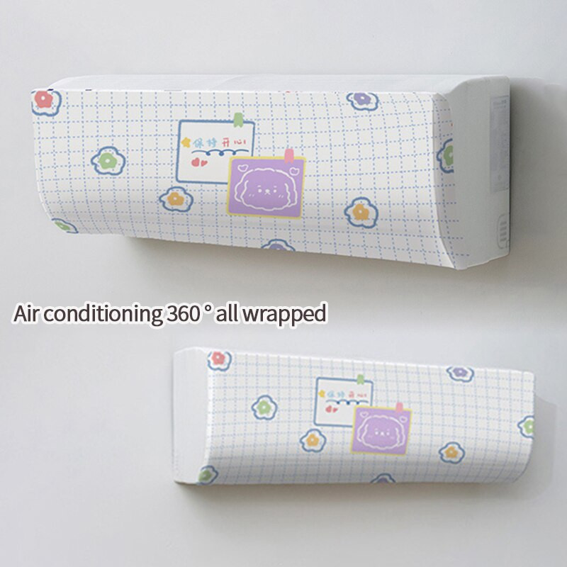 Kryty klimatizácie s kreslenými motívmi, komplexné kryty na klimatizáciu, ochranné puzdro s kórejským vzorom pre dekoráciu domácej kancelárie