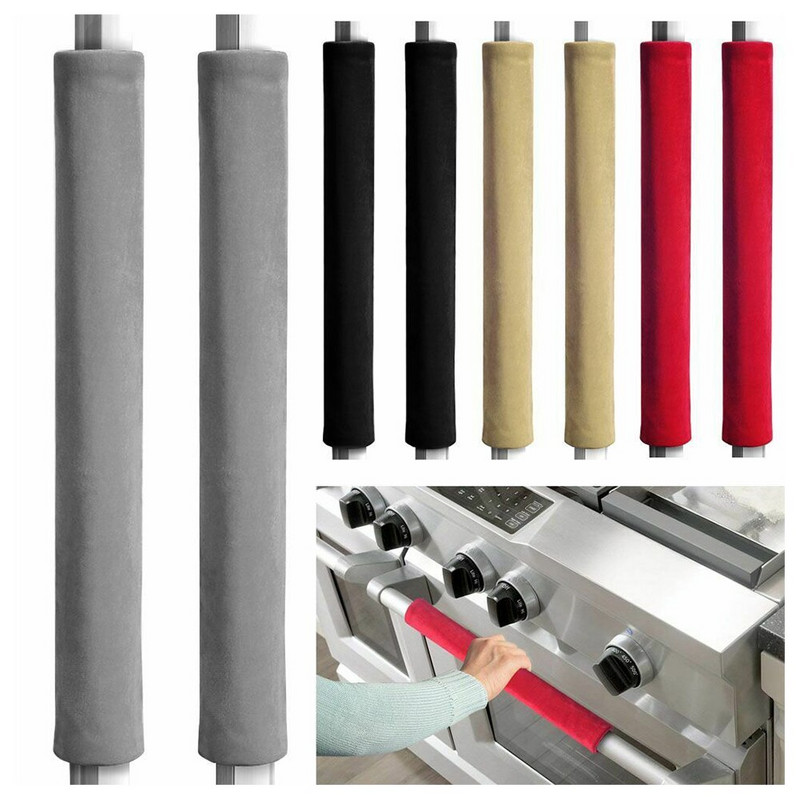 2 τμχ Κάλυμμα λαβής πόρτας φούρνου ψυγείου 16x4,7 ιντσών 4 χρώματα Προστατευτικό συσκευής κουζίνας Κάλυμμα λαβής σπιτιού Εργαλεία κουζίνας