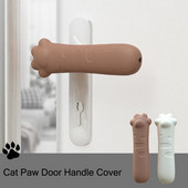 Κάλυμμα λαβής πόρτας Cat Paw Πώμα πόρτας Προστατευτικό πόμολα πόρτας Θήκη πόμολο πόρτας κάλυμμα σιγαστήρα σύγκρουση