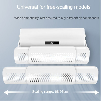 Čelné sklo klimatizácie, proti priamemu fúkaniu vzduchu, deflektor vetra, izolácia studeného vzduchu, univerzálny deflektor vetra