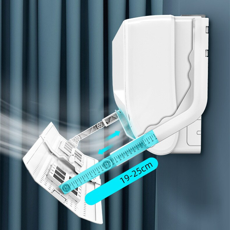 Škálovateľná závesná klimatizácia, nastaviteľný deflektor vetra, čelné sklo, prepážka proti priamemu fúkaniu pre domácnosť