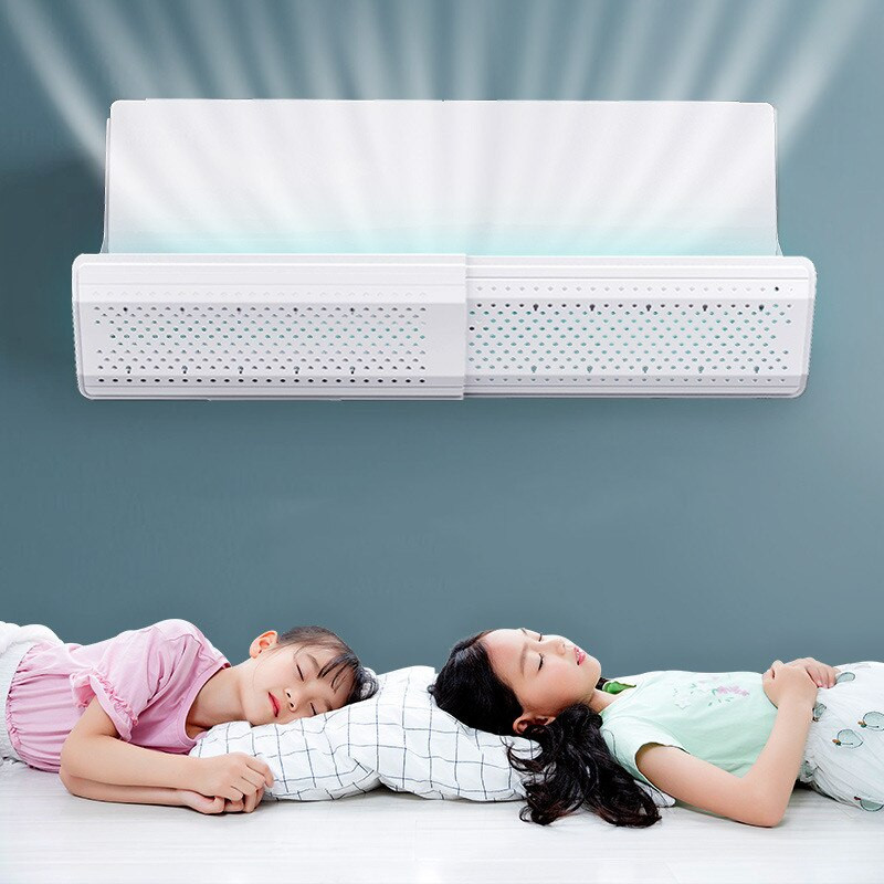 Škálovateľná závesná klimatizácia, nastaviteľný deflektor vetra, čelné sklo, prepážka proti priamemu fúkaniu pre domácnosť