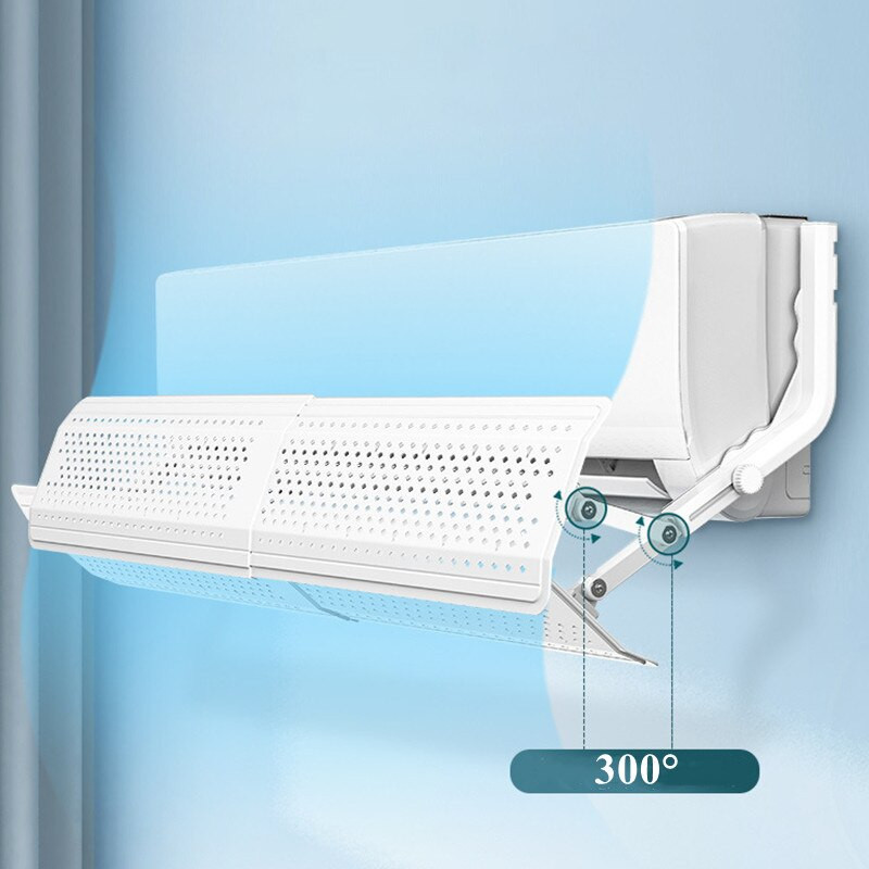 Škálovateľná závesná klimatizácia, nastaviteľný deflektor vetra, čelné sklo, prepážka proti priamemu fúkaniu pre domácnosť
