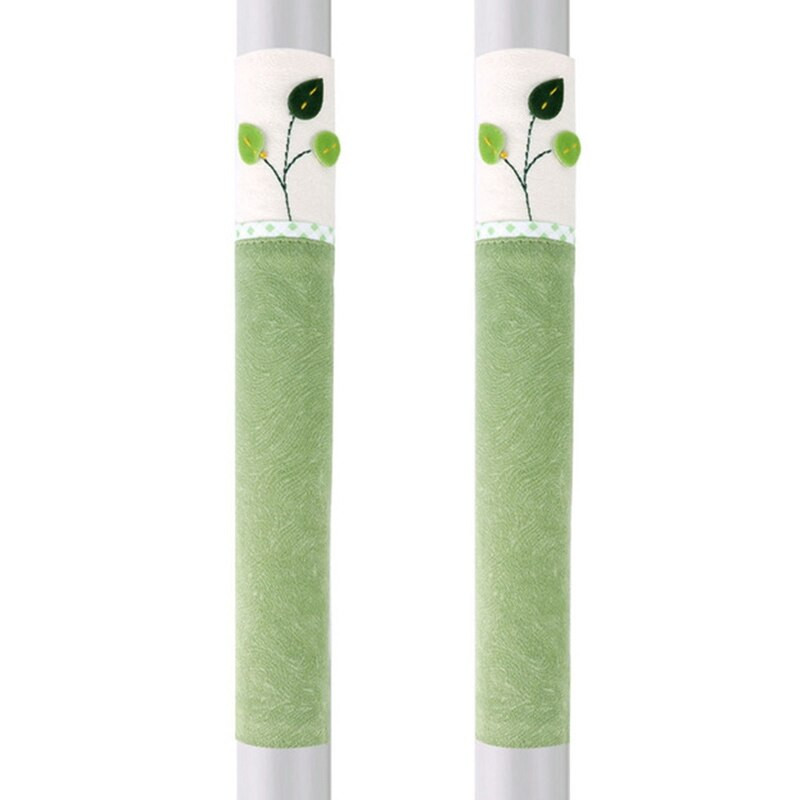 1 pár bavlnených krytov kľučiek dverí chladničky, praktický kryt kľučky dverí s dvojitými dverami chladničky, chránič rukavíc, domáce kuchynské náradie