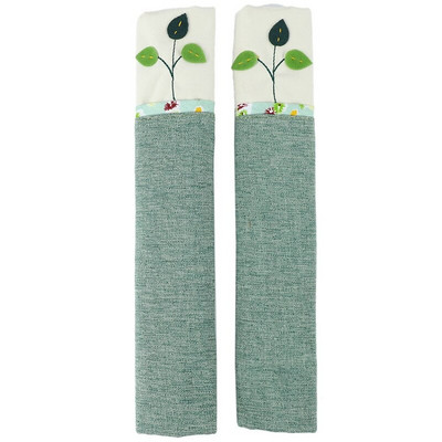 1 pár bavlnených krytov kľučiek dverí chladničky, praktický kryt kľučky dverí s dvojitými dverami chladničky, chránič rukavíc, domáce kuchynské náradie