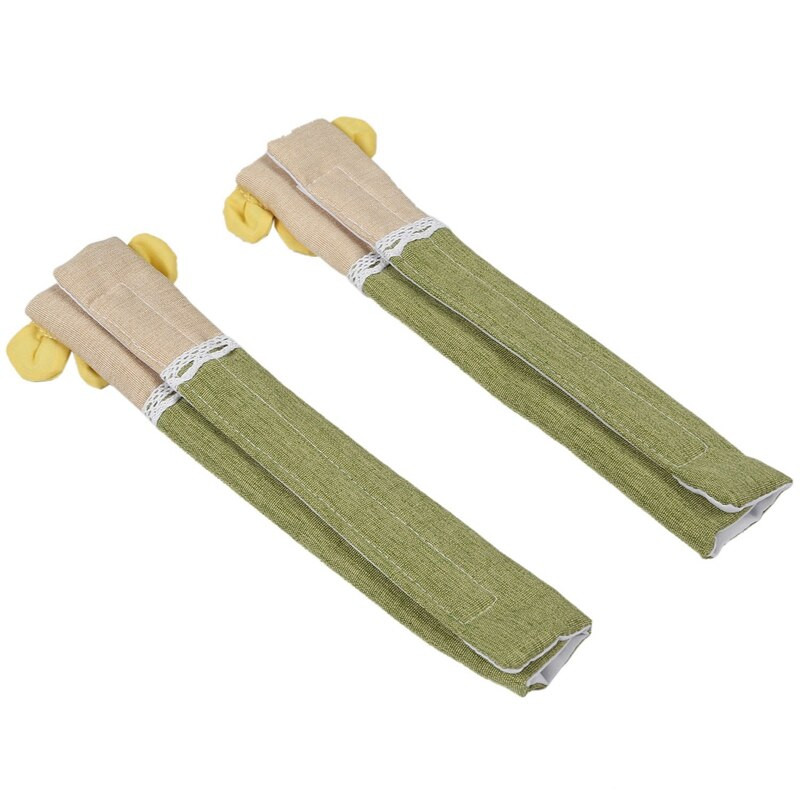 1 pár bavlnených krytov kľučiek dverí chladničky, praktický kryt kľučky dverí s dvojitými dverami chladničky, chránič rukavíc, domáce kuchynské náradie