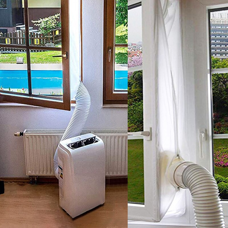 Aer condiționat Blocare Sigiliu geam Pânză Capac plăcuță Aer condiționat mobil Aparat de aer condiționat pentru geam Priză Kit de etanșare ferestre