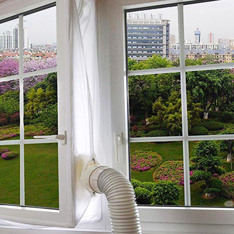 Aer condiționat Blocare Sigiliu geam Pânză Capac plăcuță Aer condiționat mobil Aparat de aer condiționat pentru geam Priză Kit de etanșare ferestre