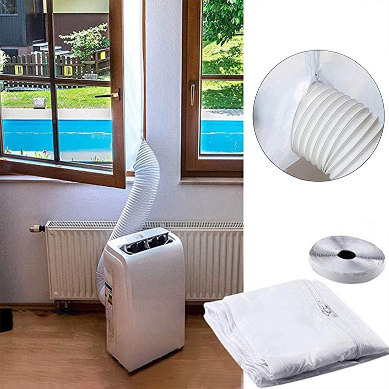 Aer condiționat Blocare Sigiliu geam Pânză Capac plăcuță Aer condiționat mobil Aparat de aer condiționat pentru geam Priză Kit de etanșare ferestre