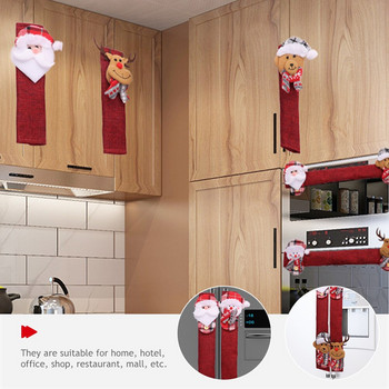 Λαβή Ψυγείο Κάλυμμα Κουζίνας Διακόσμηση Πόρτας Μανίκι Φούρνου Συσκευή Ψυγείο Χριστουγεννιάτικο Προστατευτικό Πλυντηρίου Πιάτων Πανί Περιτύλιγμα Κάλυμμα