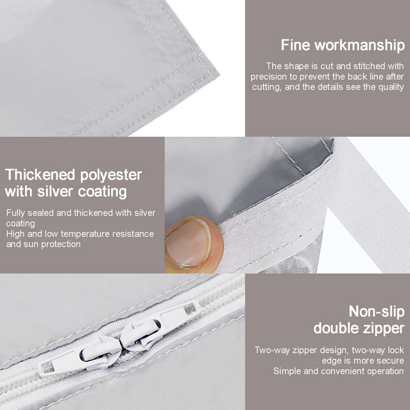 Pânză de etanșare a ferestrelor pentru aer condiționat Unitate mobilă de AC Unitate moale de etanșare de pânză AC cu fermoar și dispozitiv de fixare adeziv Funcționează cu