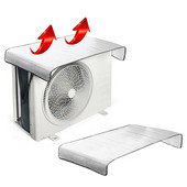 Kliimaseadme kate Alumiiniumfooliumist isolatsioonikile topeltmullikile leegiaeglustav vihmakindel päikesekaitse energiasäästlik kate