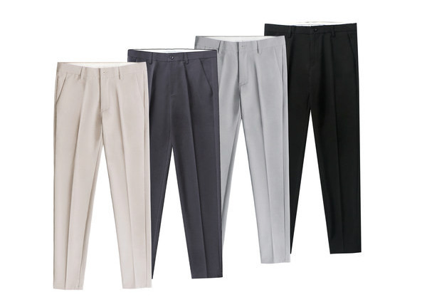 Pantaloni eleganti pentru barbati - cu buzunar si fermoar