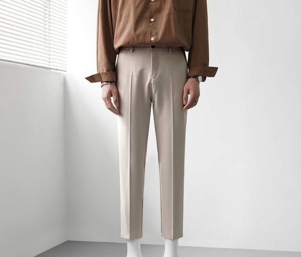 Pantaloni eleganti pentru barbati - cu buzunar si fermoar