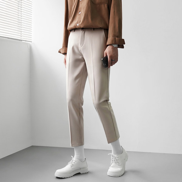 Pantaloni eleganti pentru barbati - cu buzunar si fermoar