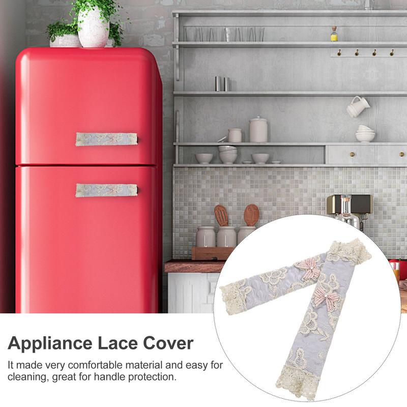 2 ks vyšívaných krytov kľučiek dverí chladničky a mikrovlnných rúr