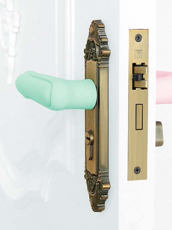 Silikónová bezpečnostná kľučka dverí Chránič kľučky dverí Proti kolízii Chránič pre bábätká a deti Proti kolízii