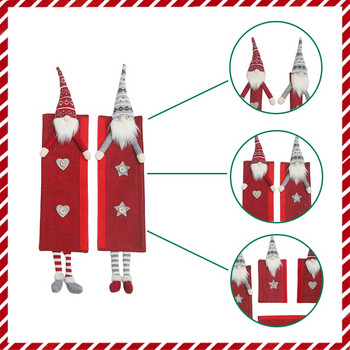 6 части Коледни капаци за дръжки на хладилника Нехлъзгащи се протектори за ръкохватки Новогодишна стая Направи си сам Занаятчийство